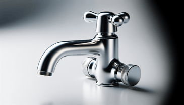 Water tap in photorealistic style for home renovation site
