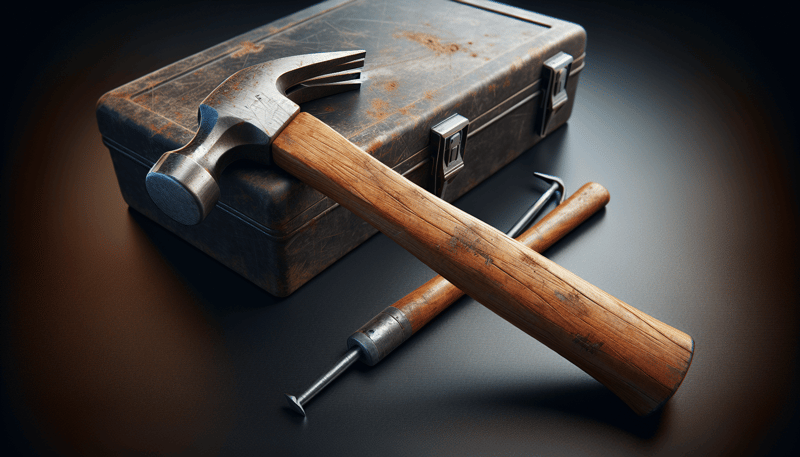 Hammer in photorealistic style for home renovation site
