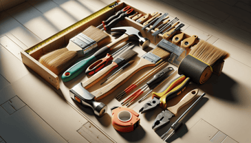 Toolkit in photorealistic style for home renovation site