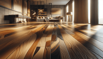 Flooring in photorealistic style for home renovation site
